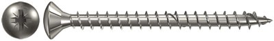 Spanplattenschraube-5,0-60-Linsensenkkopf-PZ2-A2-Vollgewinde-55