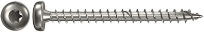 Spanplattenschraube-5,0-60-Pan Head-TX20-A2-Vollgewinde-55