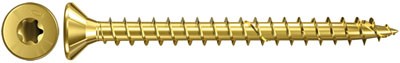 Spanplattenschraube-3,0-30-Senkkopf -TX10-gelb-zn-Vollgewinde-25